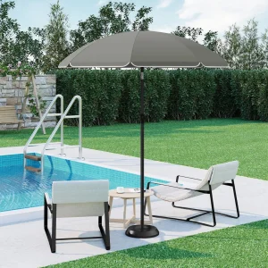 Parasol de plage avec ancrage sable – Résiste au vent, facile à installer, protection UV optimale