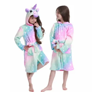 Peignoir De Bain Fille Licorne
