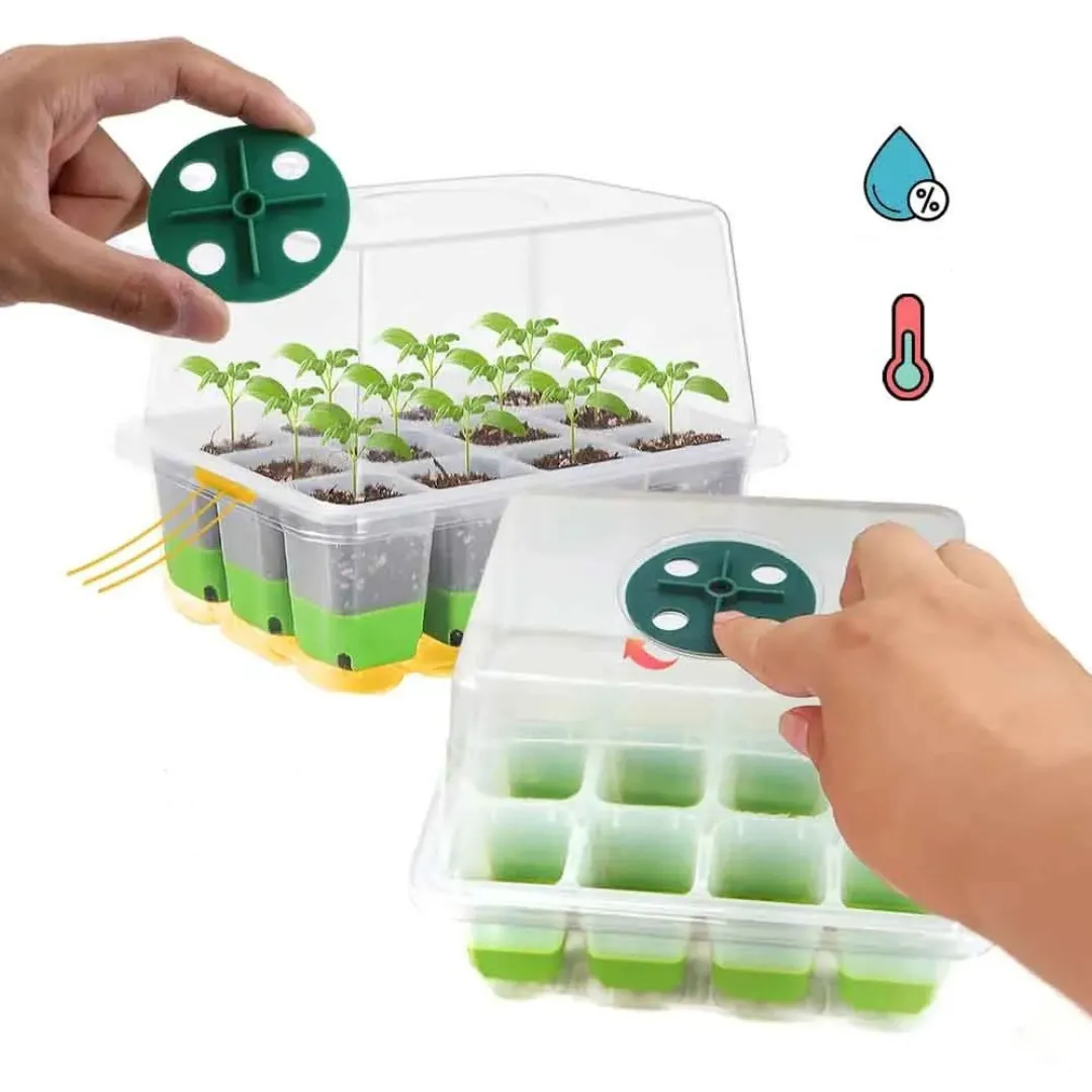 Plateau semis alvéolé avec couvercle transparent – Germination rapide et protégée – Idéal jardinage facile et réussi – Image 7