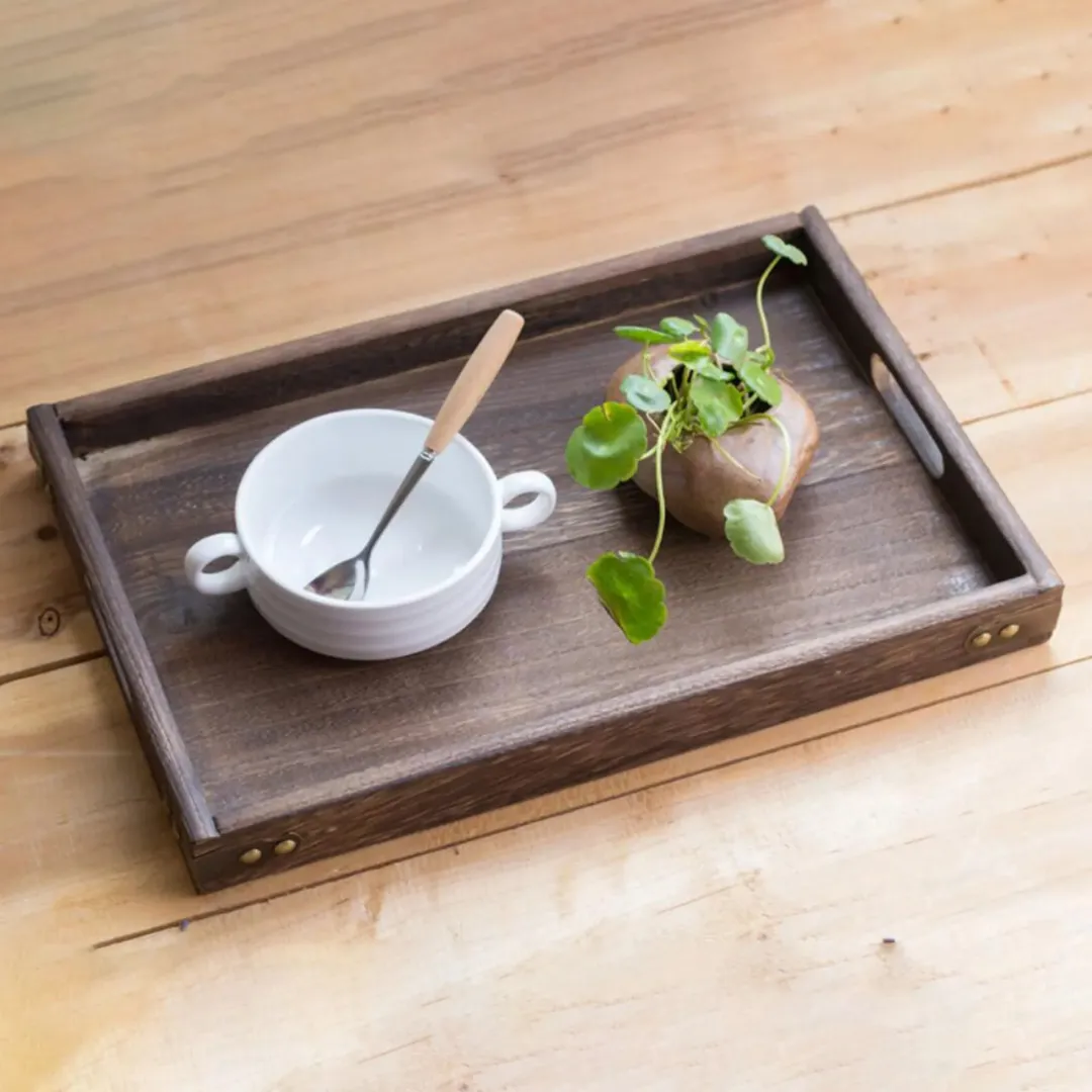 Plateau service extérieur bois léger – Élégant, résistant et facile à transporter pour apéros en terrasse – Image 4