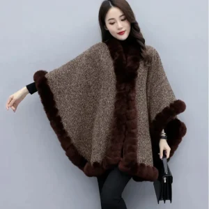 Poncho polaire femme – Doux, chaud et élégant pour l’hiver – Idéal cocooning et sorties fraîches