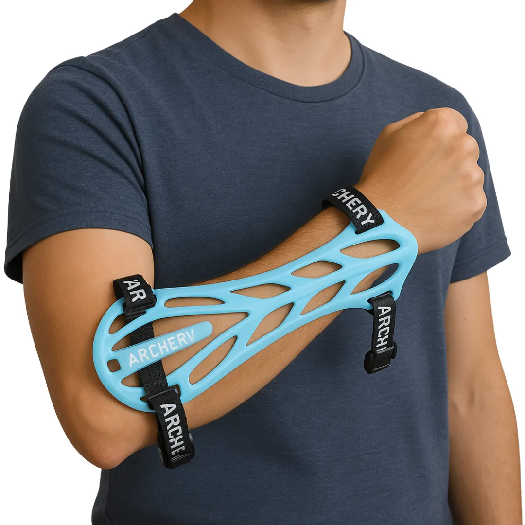 Protège-bras ajouré réglable tir à l’arc – Confort ventilé et maintien optimal pour une visée précise – Image 7