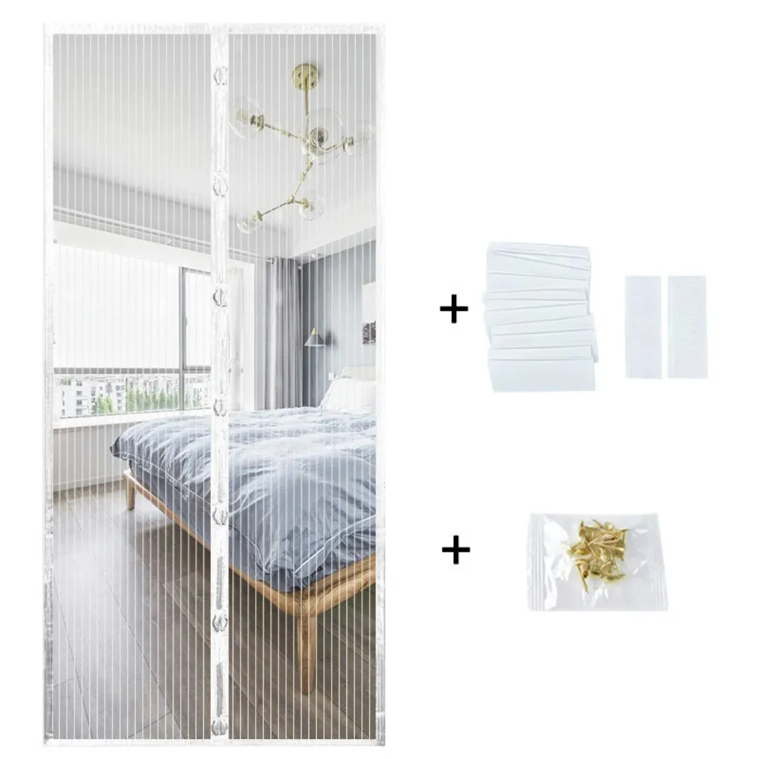 Rideau moustiquaire magnétique porte fenêtre – Stoppe les insectes efficacement – Installation facile sans perçage – Image 8