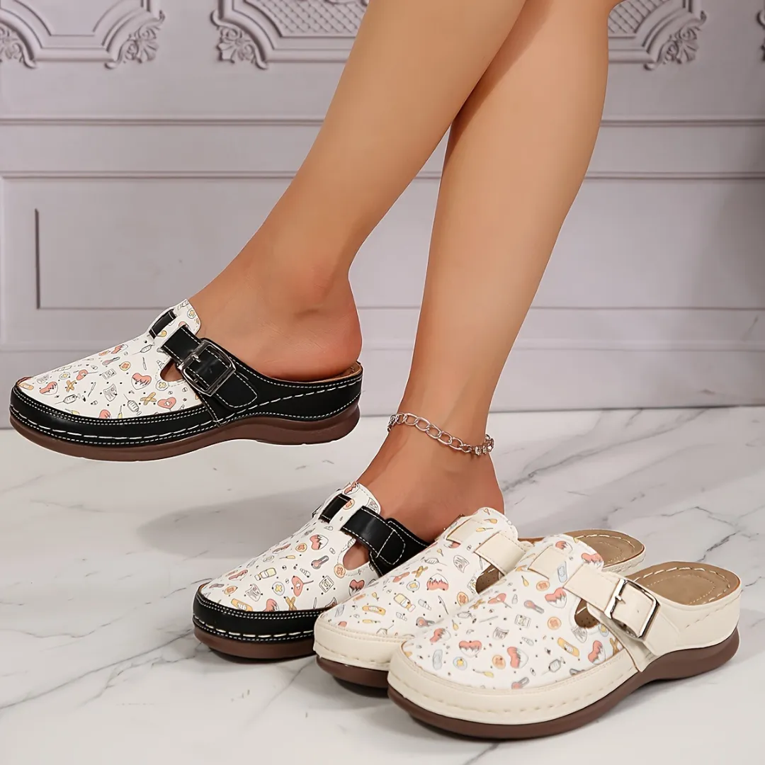 Sabots confort dessin fantaisie femme – Image 2