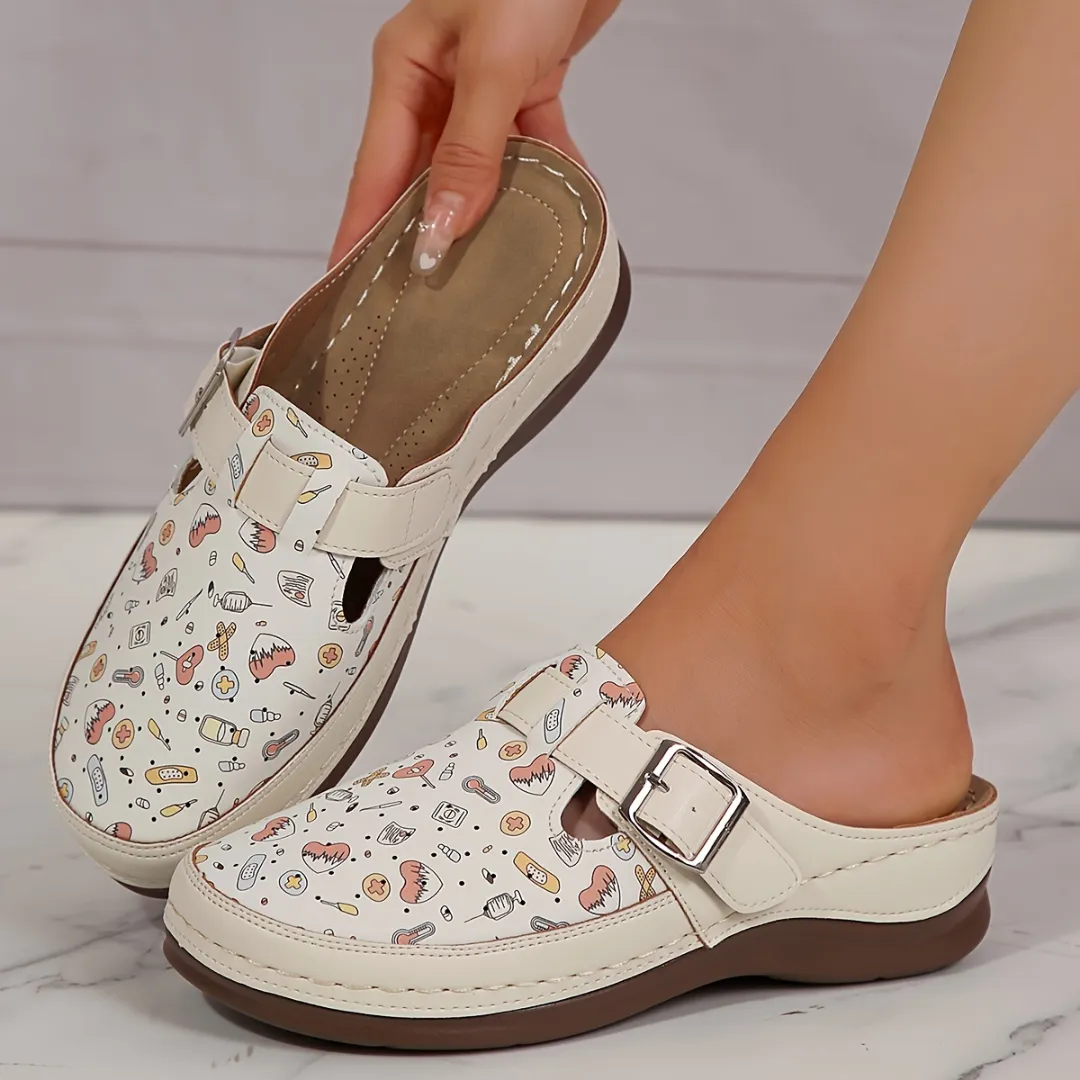 Sabots confort dessin fantaisie femme – Image 4