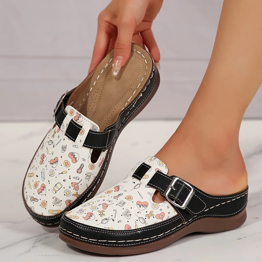 Sabots confort dessin fantaisie femme – Image 6