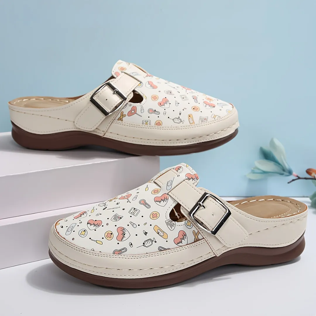 Sabots confort dessin fantaisie femme – Image 7