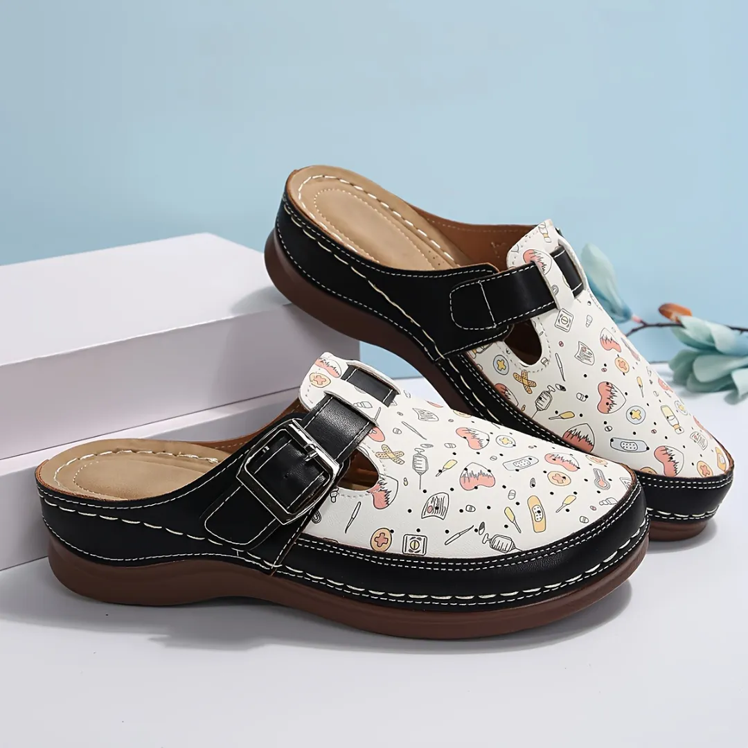 Sabots confort dessin fantaisie femme – Image 8