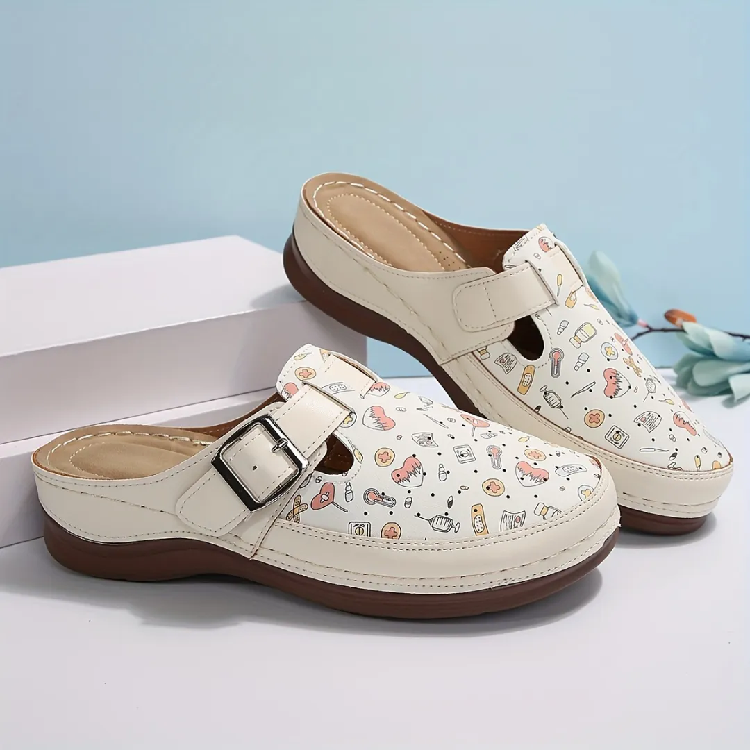 Sabots confort dessin fantaisie femme – Image 9