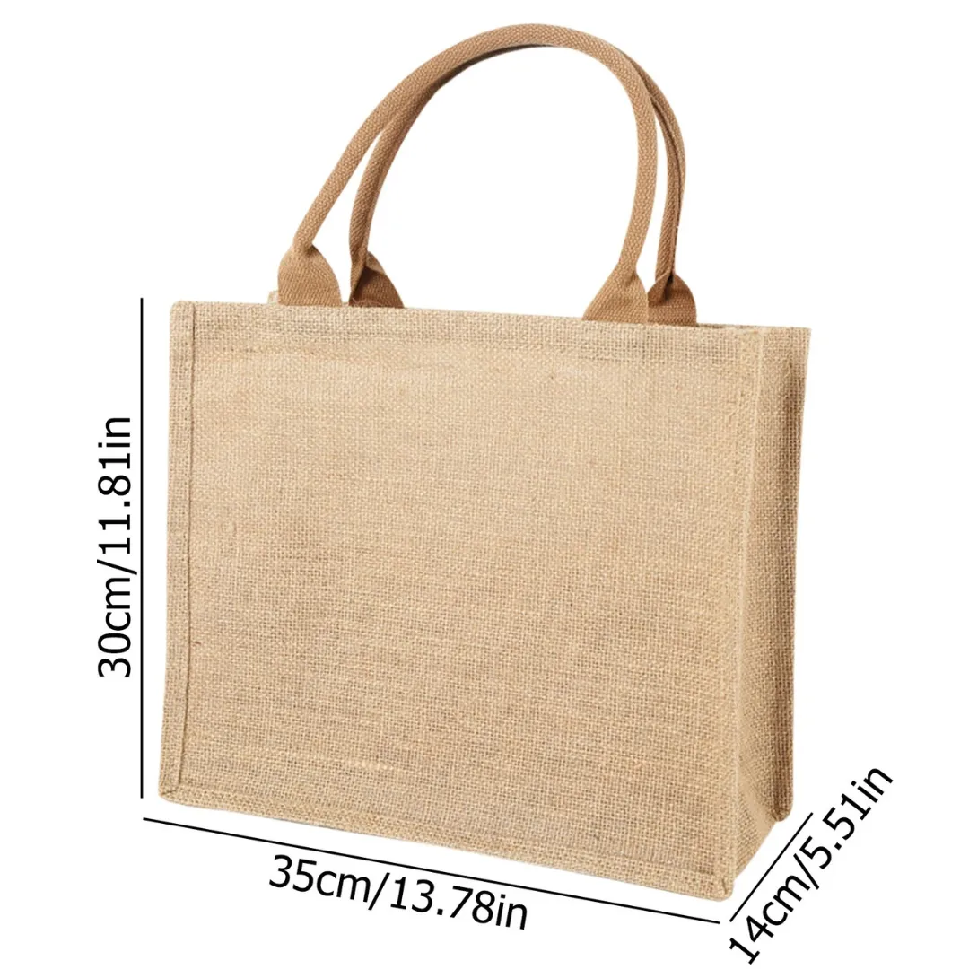 Sac en toile de jute – Éco-responsable, tendance et robuste pour un shopping zéro déchet – Image 9