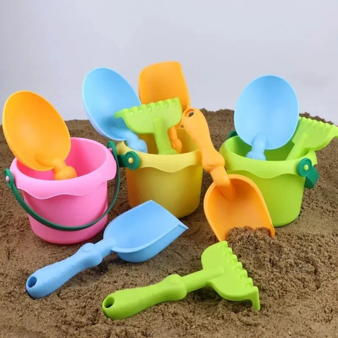 Seau et pelle enfant plage filet – Kit léger et ludique pour des heures de jeux au sable – Transport facile – Image 5