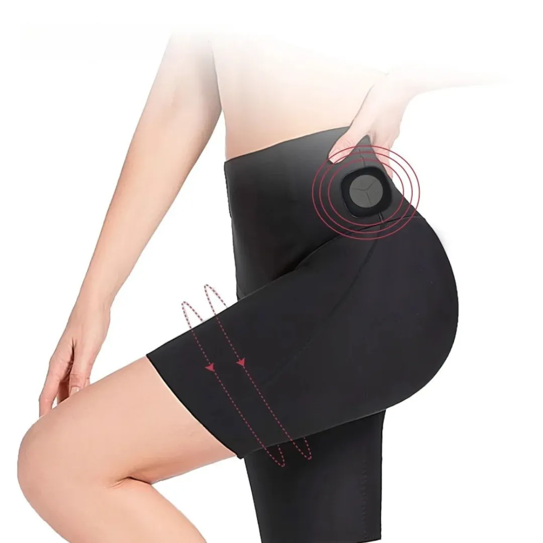 Short de Yoga Intelligent à microcourant EMS – Tonifie fessiers et cuisses – Brûle graisses pendant l’entraînement – Image 3