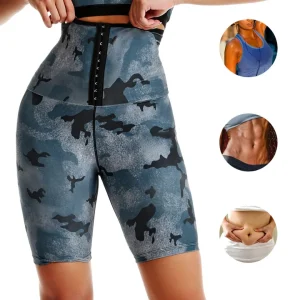 Short legging de sudation taille haute – Affine la silhouette, brûle les graisses, effet ventre plat immédiat