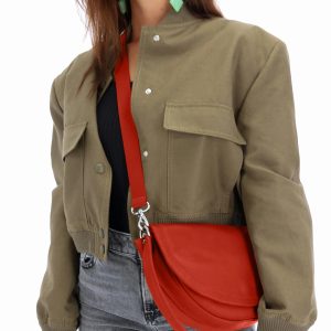 ATALANTE – COMPACT SAC À MAIN MULTI-PORTÉS Orange Ateliers Foures