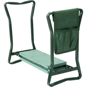 Tabouret de jardinage pliable avec rangement