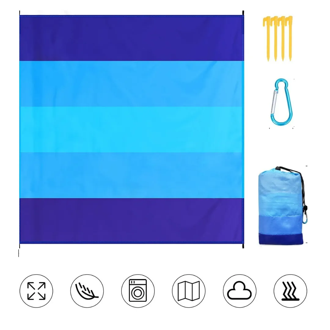 Tapis plage imperméable grande taille – Confort XXL pour toute la famille – Sable et humidité bloqués – Image 7