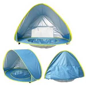 Tente de plage bébé anti uv – Protection solaire 50+ pour votre enfant – Idéale été et vacances