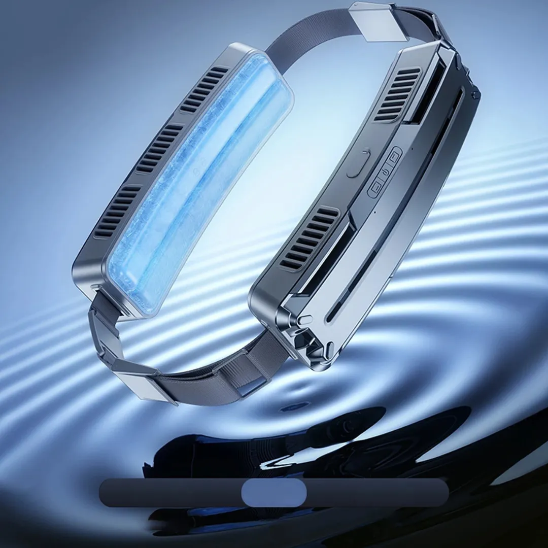 Ventilateur ceinture portable – Rafraîchissement instantané en mouvement, idéal été, sport et trajets sans sueur