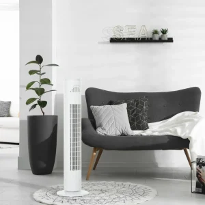 Ventilateur colonne oscillant silencieux télécommande – Fraîcheur immédiate sans bruit, idéal pour nuits d’été reposantes