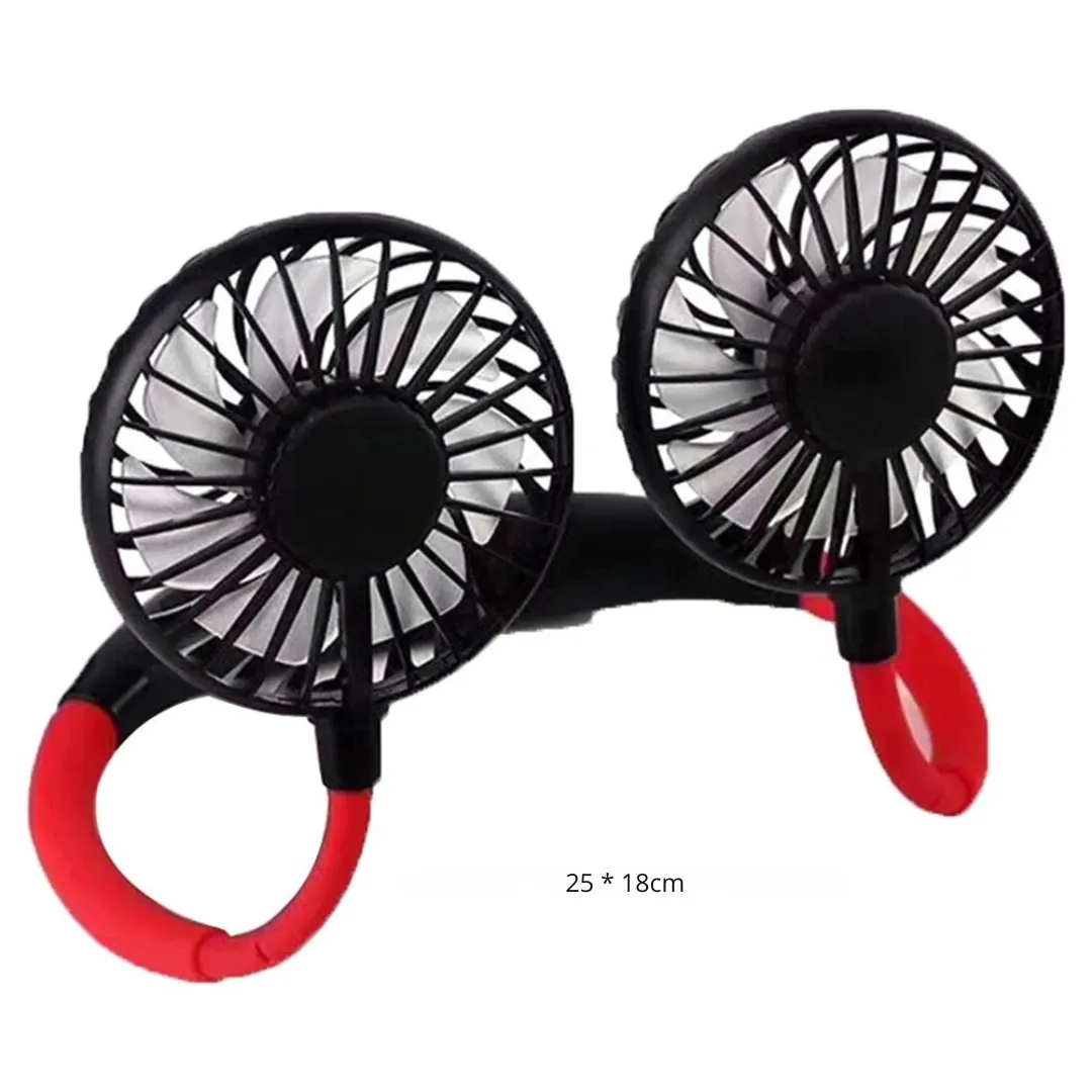 Ventilateur de cou usb pour plage – Fraîcheur portable mains libres idéale par forte chaleur – Rechargeable et léger – Image 6