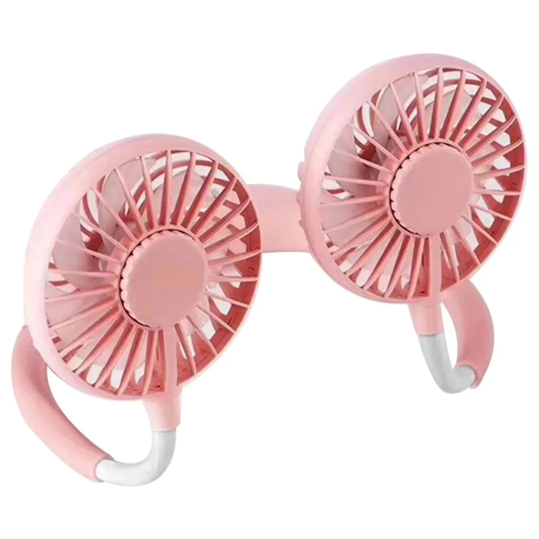 Ventilateur de cou usb pour plage – Fraîcheur portable mains libres idéale par forte chaleur – Rechargeable et léger – Image 9