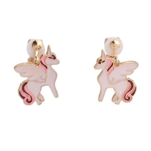 Boucles D'Oreilles Licorne À Clips