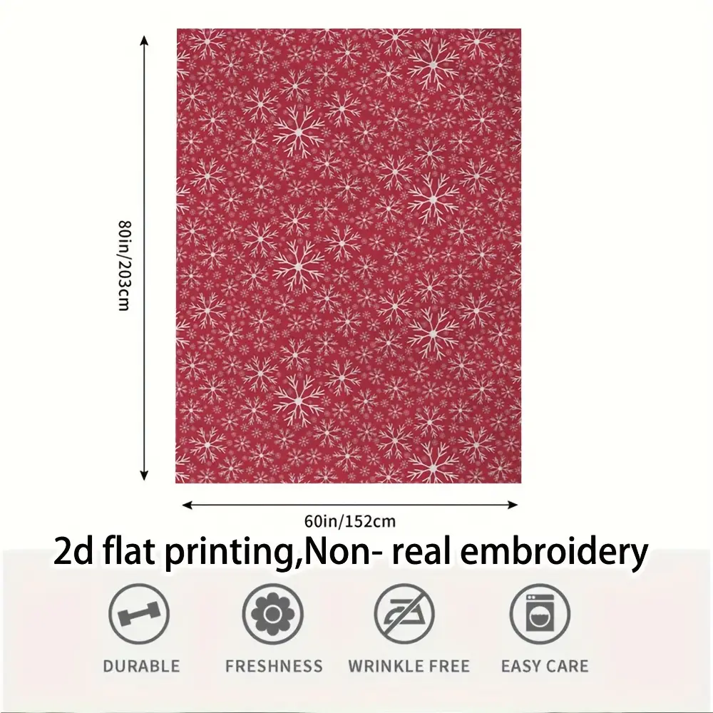 Plaid polaire de Noël doux et chaud – couverture d’appoint cocooning festive – Image 4