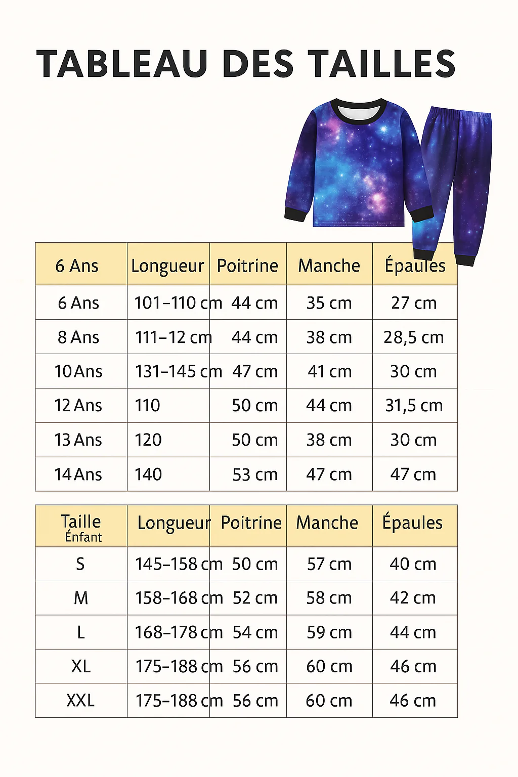 Ensemble Pyjama Licorne - Bleu Marine – Image 3