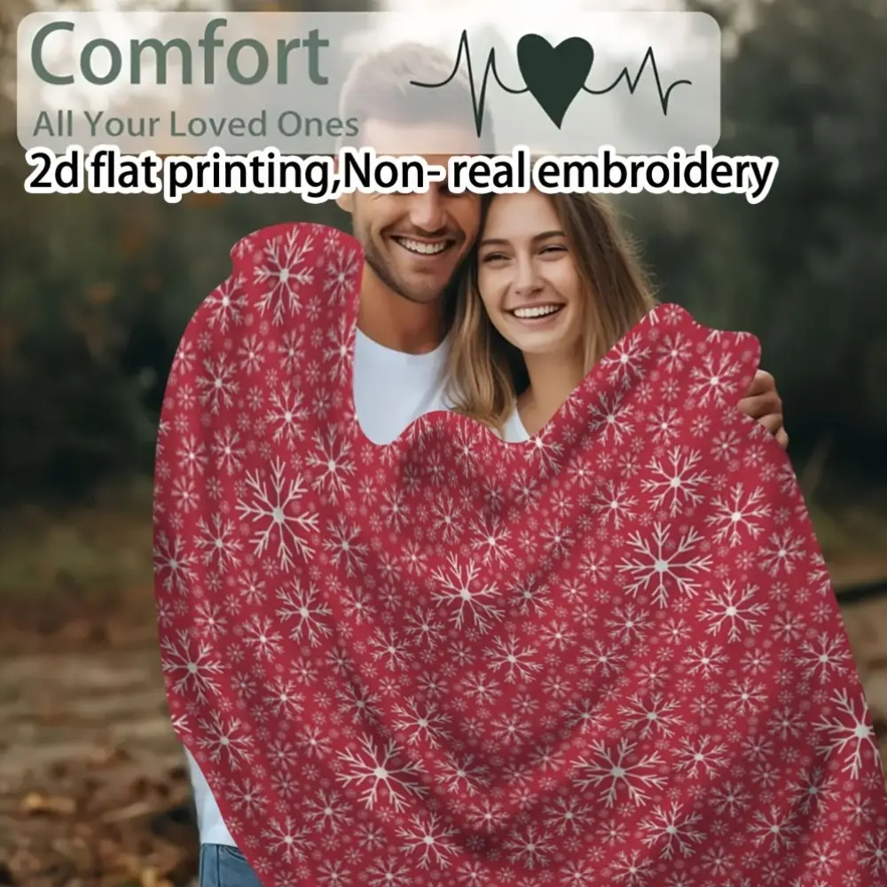 Plaid polaire de Noël doux et chaud – couverture d’appoint cocooning festive – Image 5