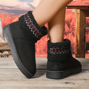 Bottes d’hiver femme fourrées antidérapantes – chaleur et confort neige glace
