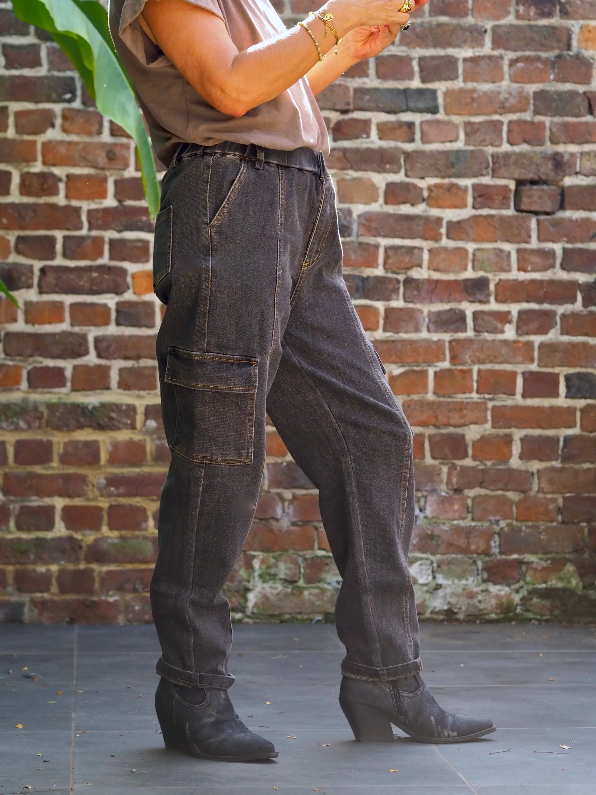 Jeans Lésia anthracite – Image 3