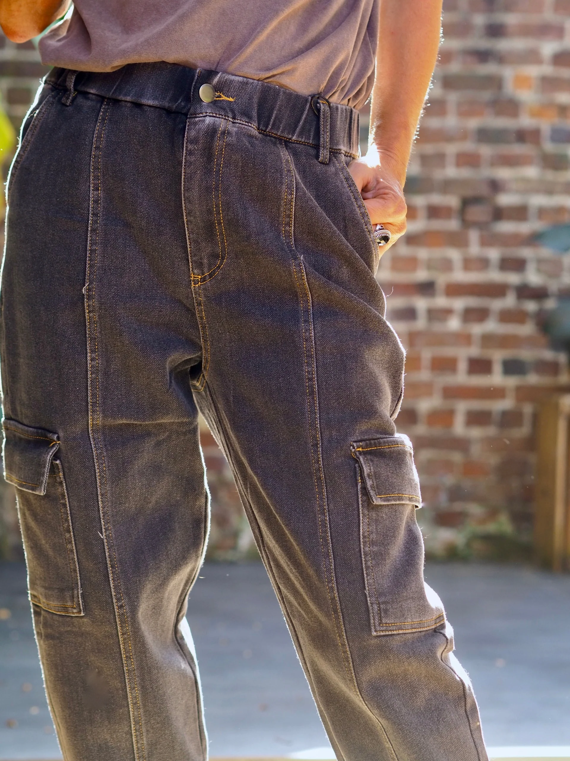 Jeans Lésia anthracite – Image 5