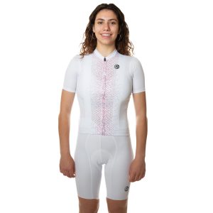 Maillot de Cyclisme Femme UNICA Blanc/Rose