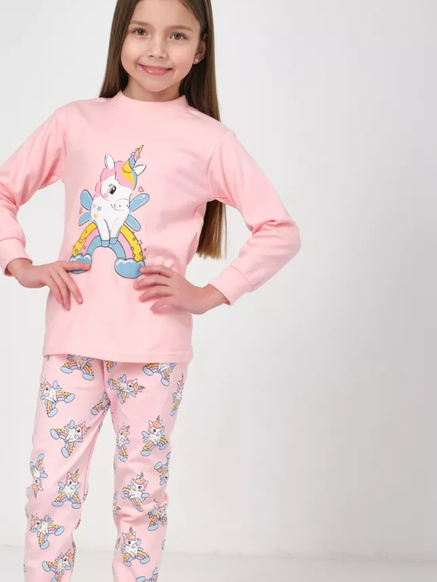 Ensemble Pyjama Licorne Rose BonBon – Image 2