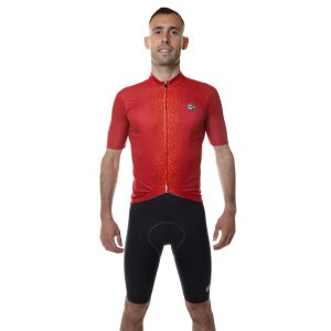 Maillot de Cyclisme Manches Courtes UNICA Rouge